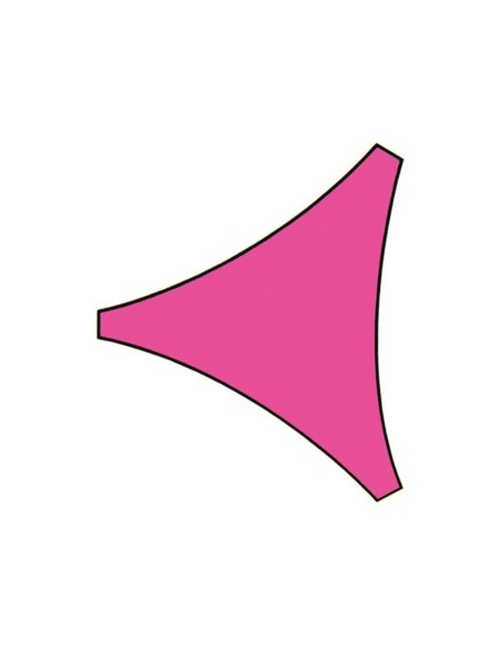 SONNENSEGEL - DREIECKIG - 5 x 5 x 5 m - FARBE: FUCHSIA