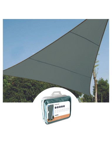 SHADE SAIL - TRIANGLE - 5 x 5 x 5 m - COLOUR: GREEN GREY