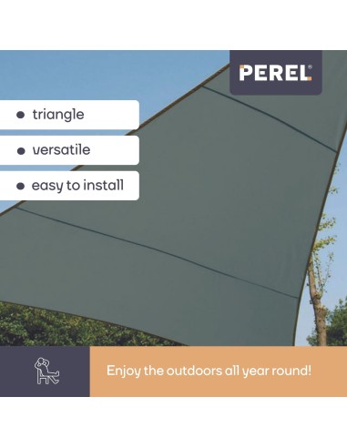 SONNENSEGEL - DREIECKIG - 5 x 5 x 5 m - FARBE:...