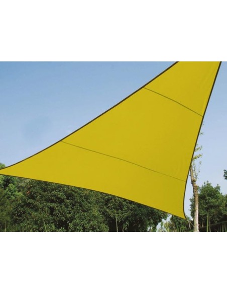 VOILE SOLAIRE - TRIANGLE - 5 x 5 x 5 m - COULEUR: VERT LIME