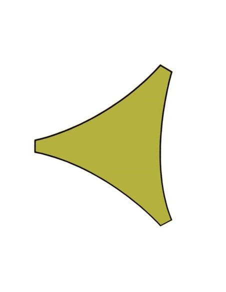 SONNENSEGEL - DREIECKIG - 5 x 5 x 5 m - GELBGRÜN