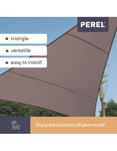 SONNENSEGEL - DREIECKIG - 5 x 5 x 5 m - FARBE:...