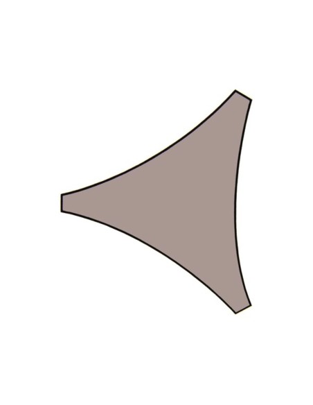 ZONNEZEIL - DRIEHOEK - 5 x 5 x 5 m - KLEUR: TAUPE