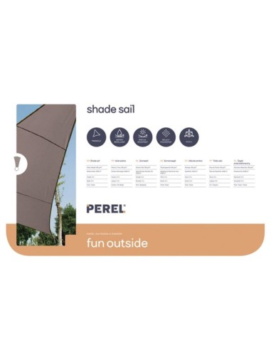 SONNENSEGEL - DREIECKIG - 5 x 5 x 5 m - FARBE:...