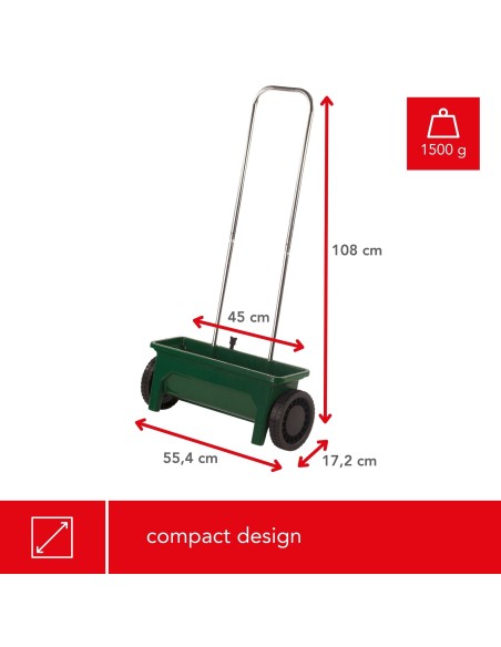 STREUWAGEN - STREUBREITE 45 cm - FASSUNGSVERMÖGEN 12 l