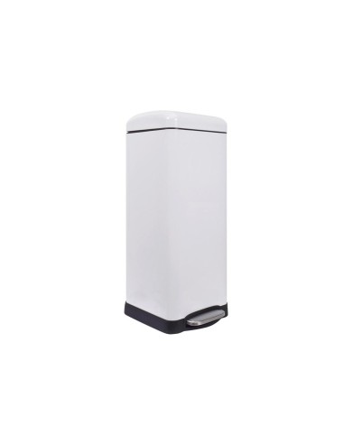 Poubelle urbaine - 30 l - Carrée - Blanc mat