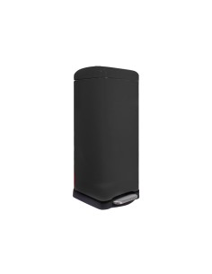 Poubelle urbaine - 30 l - Carré - Noir mat
