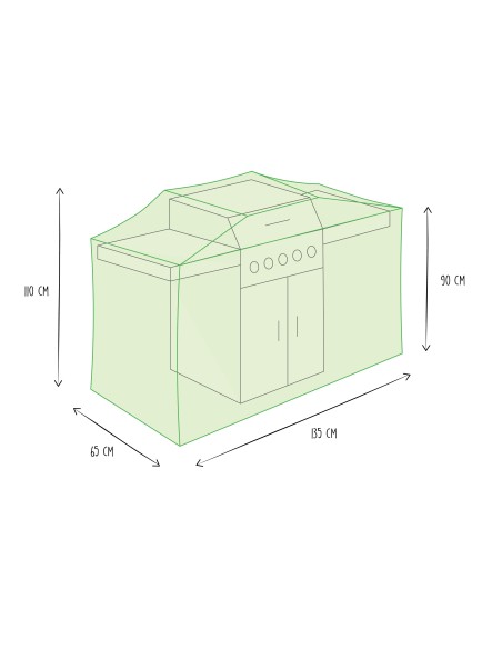 Buitenhoes voor Barbecue 135 cm