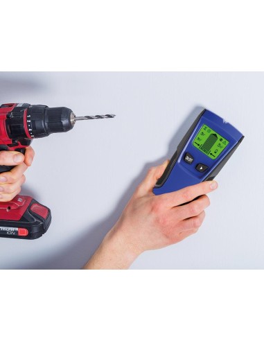 Detector suitable for wood, ferrous metal an AC...