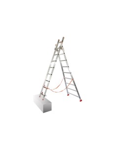 Kombi-Leiter, Aluminium, Typ ATLANTA, Länge: 2m, 2 x 7...