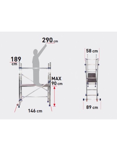 Aluminium-Gerüst P6