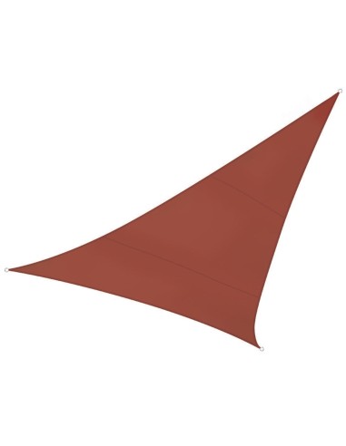 VOILE SOLAIRE - TRIANGLE - 5 x 5 x 5 m - COULEUR : TERRACOTTA