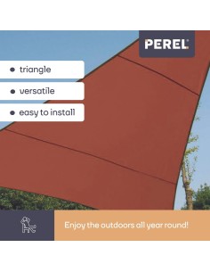 ZONNEZEIL - DRIEHOEK - 5 x 5 x 5 m - KLEUR: TERRACOTTA 2