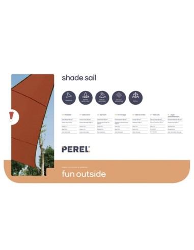 SHADE SAIL - TRIANGLE - 5 x 5 x 5 m - COLOUR:...