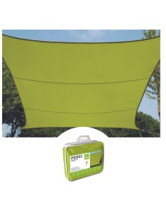 SONNENSEGEL - RECHTECKIG - 2 x 3 m - FARBE: GELBGRÜN