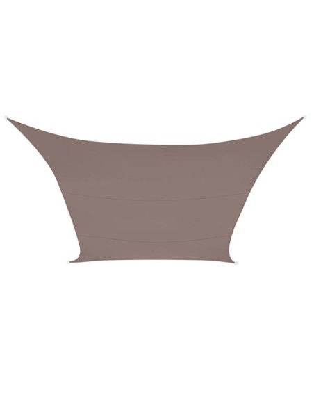 VOILE SOLAIRE - RECTANGULAIRE - 2 x 3 m - COULEUR: GRIS TAUPE