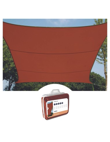 VOILE SOLAIRE - RECTANGULAIRE - 2 x 3 m - COULEUR : TERRACOTTA