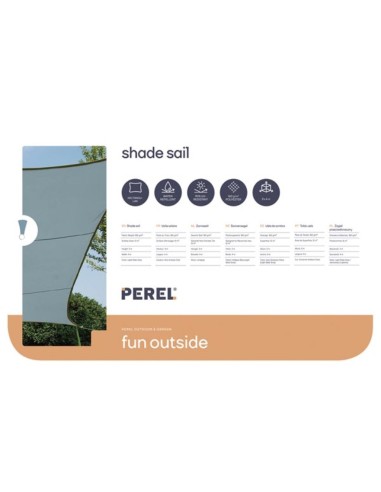 SHADE SAIL - RECTANGULAR - 4 x 3 m - COLOUR:...