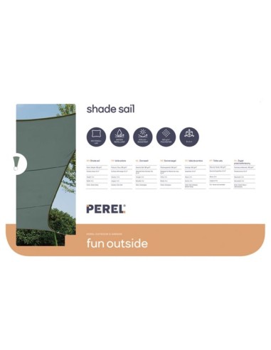 VOILE SOLAIRE - RECTANGULAIRE - 4 x 3 m -...