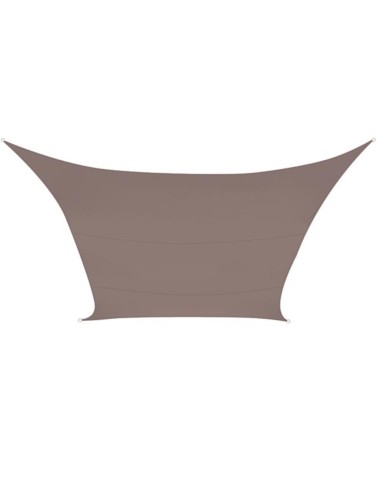 SONNENSEGEL - RECHTECKIG - 4 x 3 m - FARBE: TAUPE