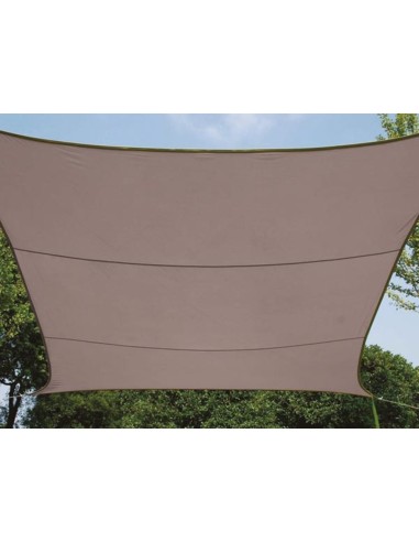 SONNENSEGEL - RECHTECKIG - 4 x 3 m - FARBE: TAUPE
