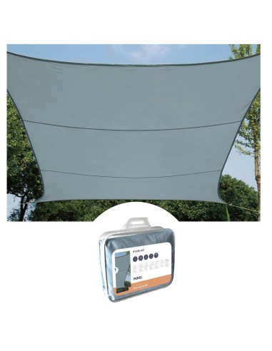 SHADE SAIL - SQUARE - 5 x 5 m - COLOUR: LIGHT SLATE GREY