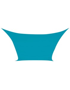 ZONNEZEIL - VIERKANT - 5 x 5 m - KLEUR: HEMELSBLAUW