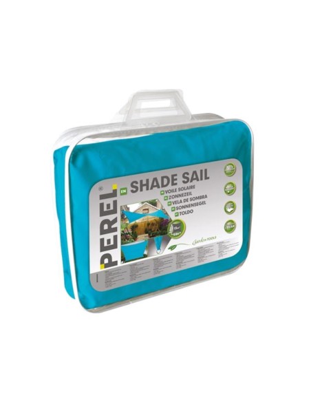 SHADE SAIL - SQUARE - 5 x 5 m - COLOUR: SKY BLUE