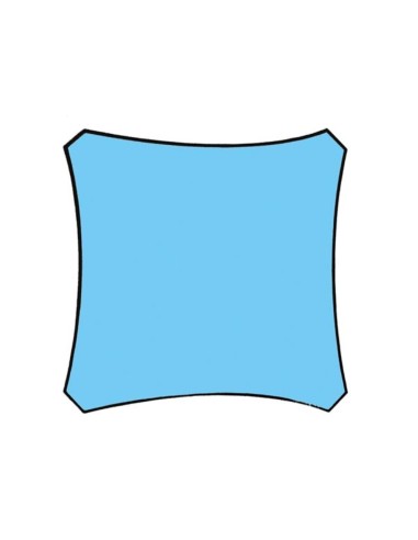 SONNENSEGEL - QUADRATISCH - 5 x 5 m - FARBE:...