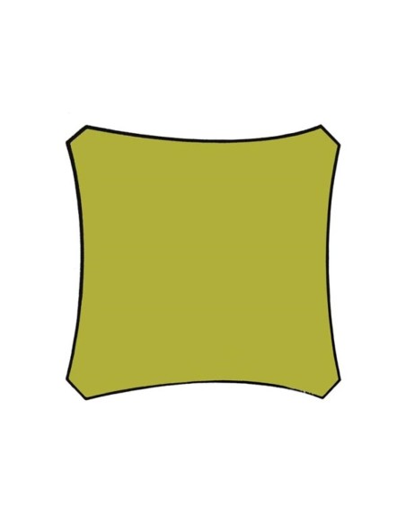 SHADE SAIL - SQUARE - 5 x 5 m - COLOUR: LIME GREEN