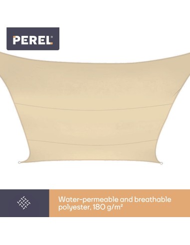 VOILE SOLAIRE PERMÉABLE - CARRÉ - 5 x 5 m -...