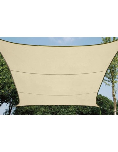 VOILE SOLAIRE PERMÉABLE - CARRÉ - 5 x 5 m -...