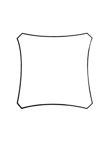 VOILE SOLAIRE PERMÉABLE - CARRÉ - 5 x 5 m -...