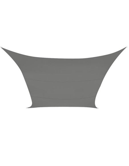 VOILE SOLAIRE PERMÉABLE - CARRÉ - 5 x 5 m - COULEUR: ANTHRACITE