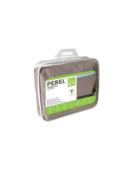 ZONNEZEIL - VIERKANT - 5 x 5 m - KLEUR: TAUPE