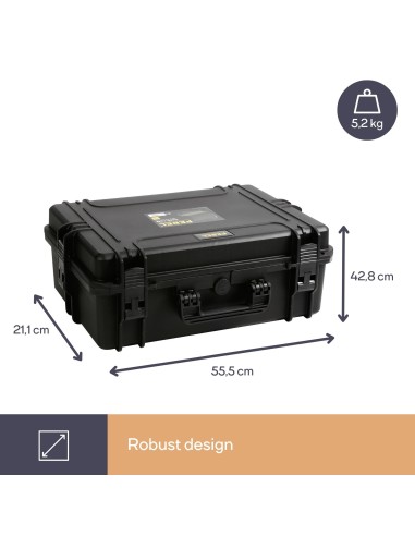 HARD CASE - 555 x 428 x 211 mm - WITH FOAM