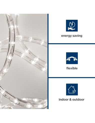 LED-LICHTSCHLAUCH - 45 m - KALTWEIß