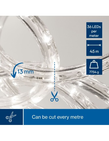 FLEXIBLE LUMINEUX À LED - 45 m - BLANC FROID