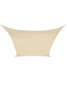 WASSERDURCHLÄSSIGES SONNENSEGEL - QUADRATISCH - 3.6 x 3.6...