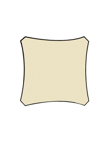 WATER-PERMEABLE SHADE SAIL - SQUARE - 3.6 x 3.6...