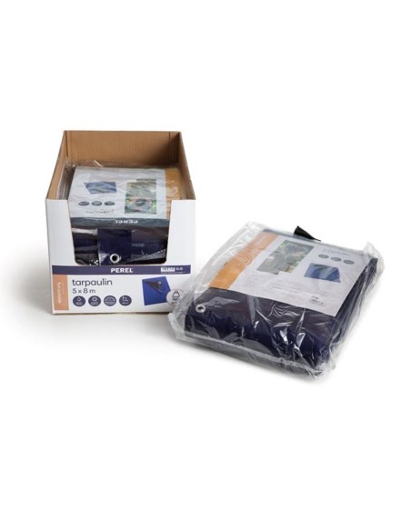 Dekzeil - Blauw/Zwart - Zeer Sterk - 5 x 8 m