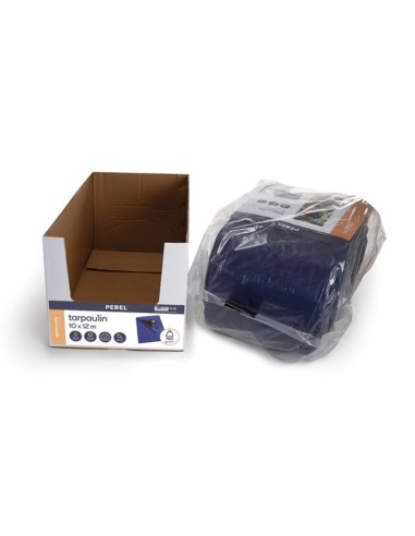 Tarpaulin - Blue/Black - Super Strong - 10 x 12 m