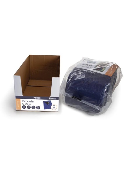 Tarpaulin - Blue/Black - Super Strong - 10 x 12 m