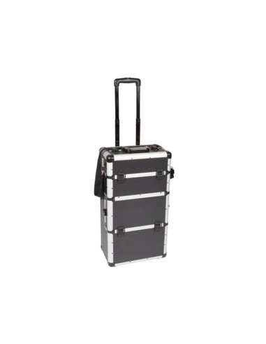 ALUMINIUM TROLLEY - 370 x 270 x 670 mm - ZWART