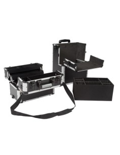 TROLLEY-KOFFER - ALUMINIUM - 370 x 225 x 670 mm - SCHWARZ 2