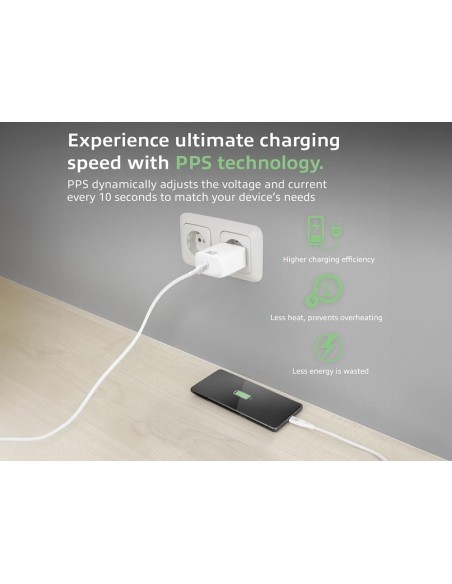 USB-C Charger 35W with Power Delivery PPS and GaNFast