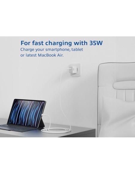 Chargeur USB-C 35W avec Power Delivery PPS et GaNFast