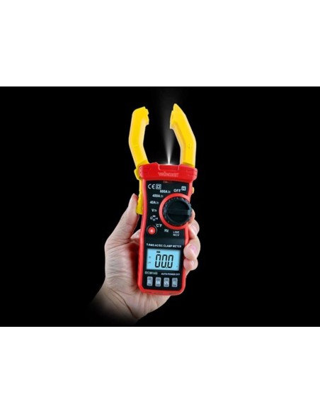 DIGITALE AMPÈRETANG - CAT III - 600 V - AC/DC - NCV - MET DATA-HOLD FUNCTIE