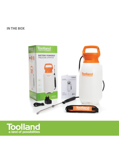 BATTERY POWERED PRESSURE SPRAYER - 8 L