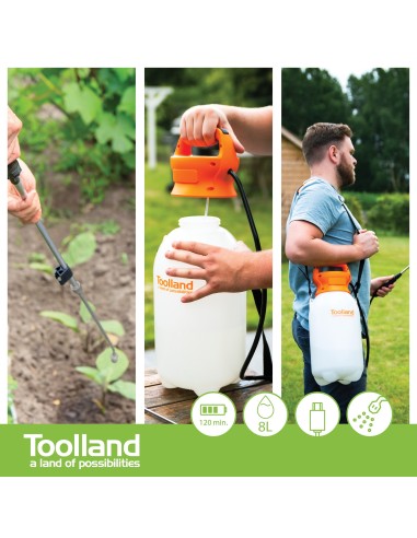BATTERY POWERED PRESSURE SPRAYER - 8 L